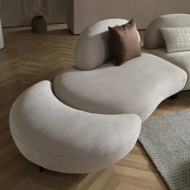 Italian Retro Style Arc Combination Sofa Set-MinimalisticDecor.com