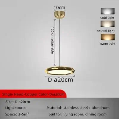 Italian Round Pendant Lighting for Kitchen Island-MinimalisticDecor.com