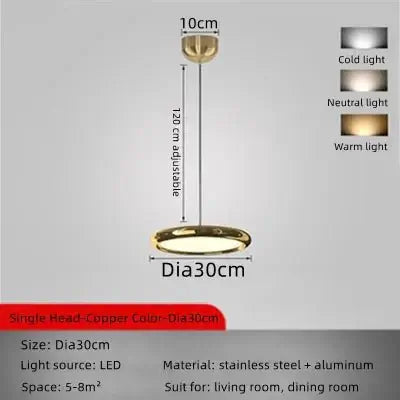 Italian Round Pendant Lighting for Kitchen Island-MinimalisticDecor.com