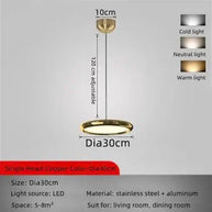 Italian Round Pendant Lighting for Kitchen Island-MinimalisticDecor.com