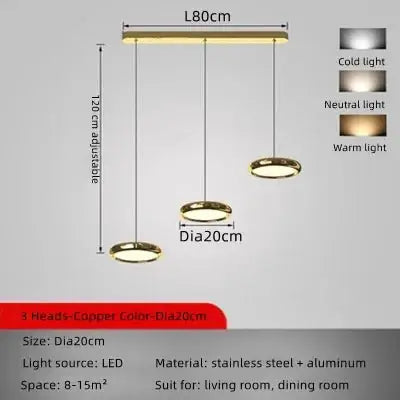 Italian Round Pendant Lighting for Kitchen Island-MinimalisticDecor.com