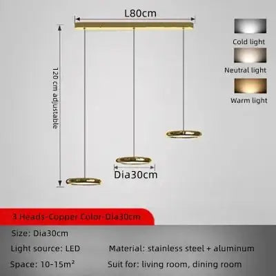 Italian Round Pendant Lighting for Kitchen Island-MinimalisticDecor.com
