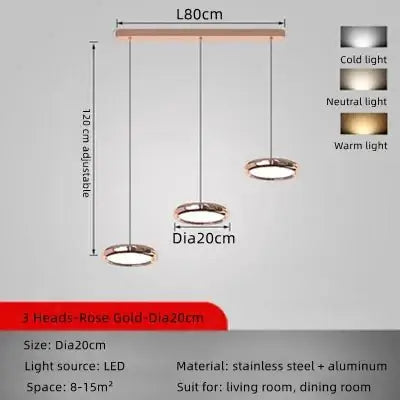 Italian Round Pendant Lighting for Kitchen Island-MinimalisticDecor.com