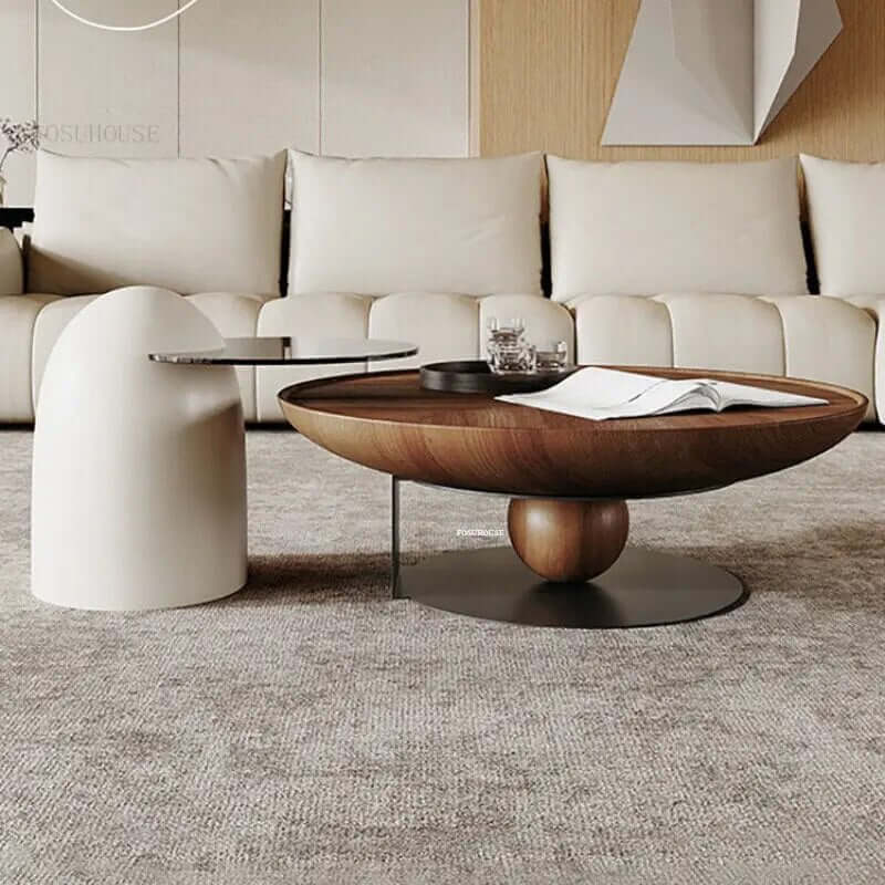 Italian Solid Wood Coffee Table-MinimalisticDecor.com