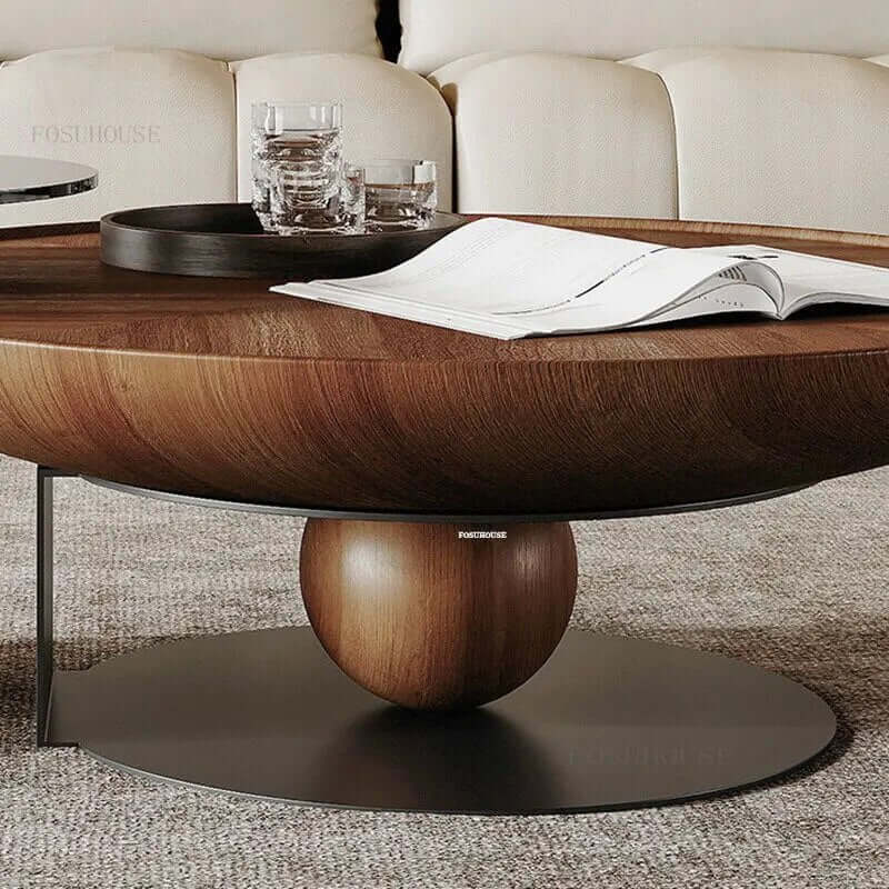 Italian Solid Wood Coffee Table-MinimalisticDecor.com