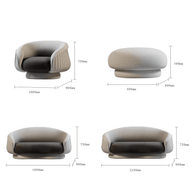 Italian Solid Wood Sectional Sofa Set for Living Room-MinimalisticDecor.com