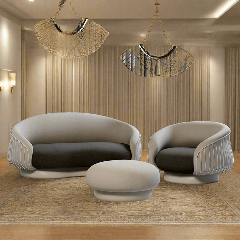 Italian Solid Wood Sectional Sofa Set for Living Room-MinimalisticDecor.com