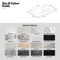 Italian Style Luxury Marble & Wood Coffee Table-MinimalisticDecor.com