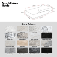 Italian Style Luxury Marble & Wood Coffee Table-MinimalisticDecor.com