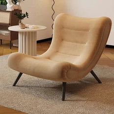 Italian Style Velvet Wood Legs Sofa Chair-MinimalisticDecor.com