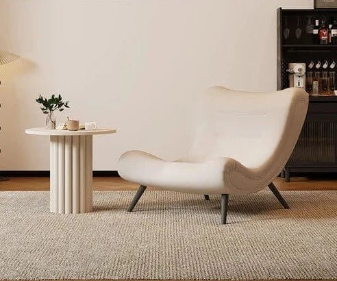 Italian Style Velvet Wood Legs Sofa Chair-MinimalisticDecor.com