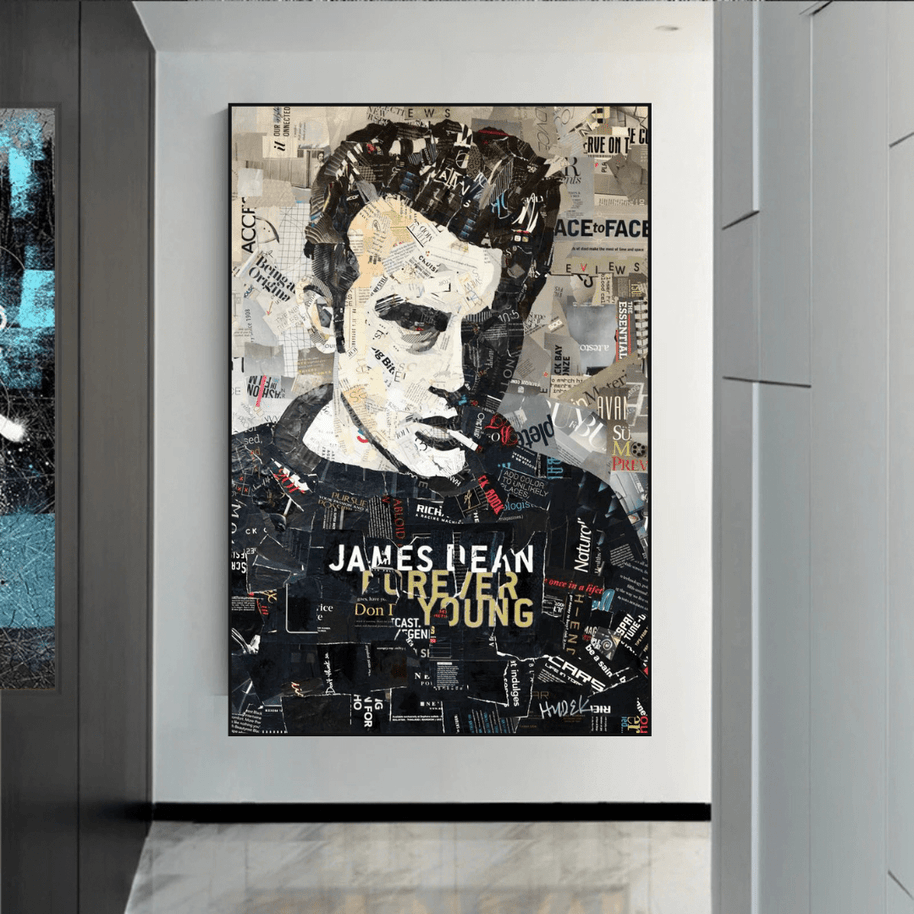 James Byron Dean Canvas Art: Authentic and Timeless-MinimalisticDecor.com