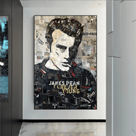 James Byron Dean Canvas Art: Authentic and Timeless-MinimalisticDecor.com