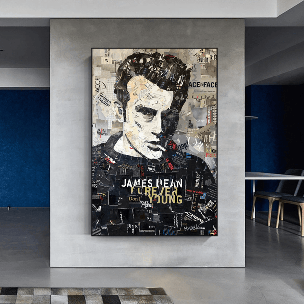 James Byron Dean Canvas Art: Authentic and Timeless-MinimalisticDecor.com