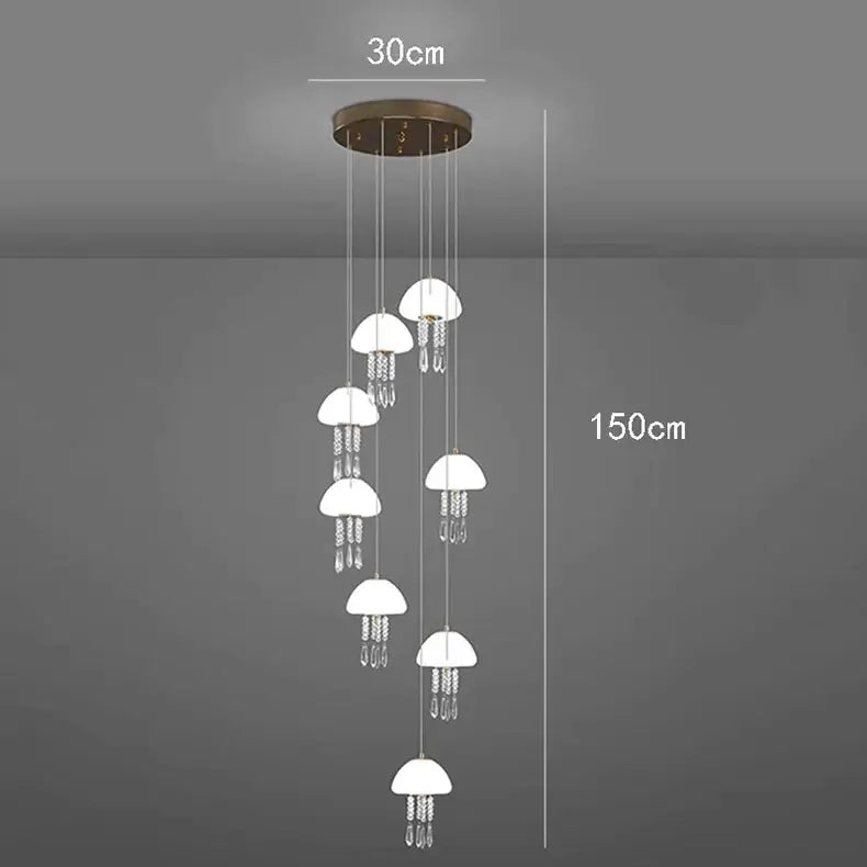 Jelly Fish Staircase Chandelier Lighting Decor-MinimalisticDecor.com