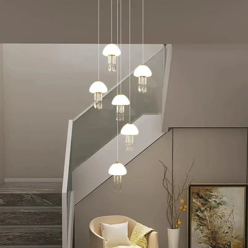 Jelly Fish Staircase Chandelier Lighting Decor-MinimalisticDecor.com