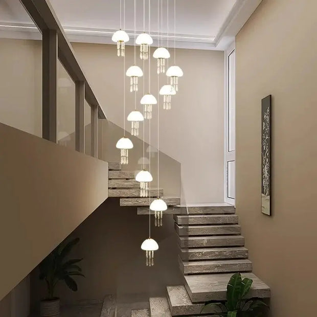 Jelly Fish Staircase Chandelier Lighting Decor-MinimalisticDecor.com