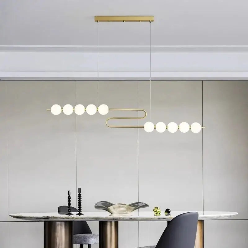 Jewel Globes Kitchen Island Hanging Chandelier-MinimalisticDecor.com