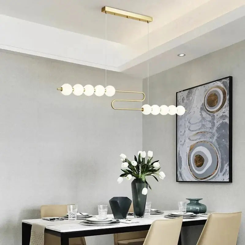 Jewel Globes Kitchen Island Hanging Chandelier-MinimalisticDecor.com