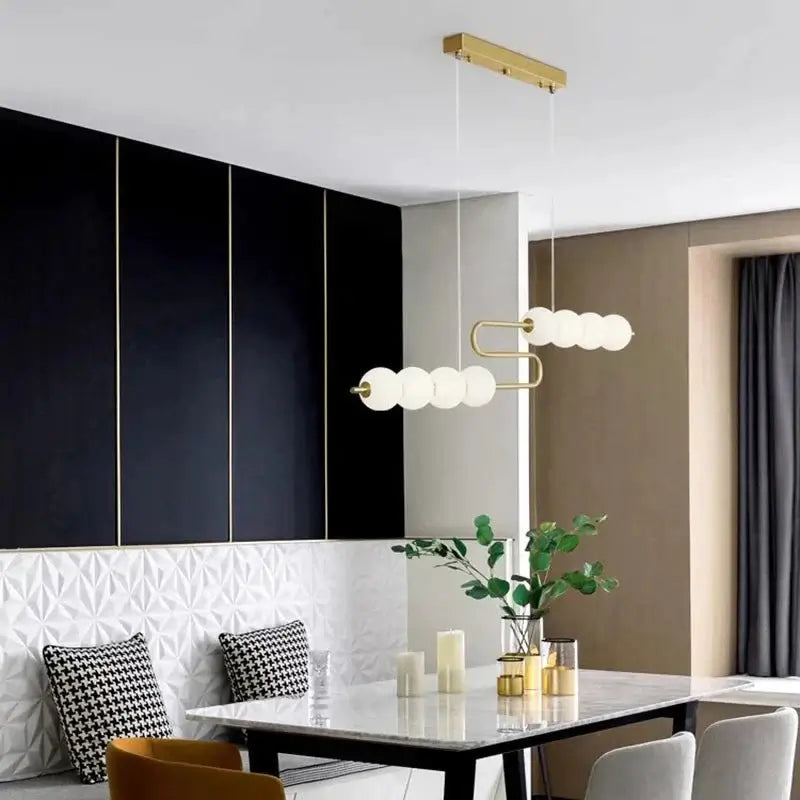 Jewel Globes Kitchen Island Hanging Chandelier-MinimalisticDecor.com