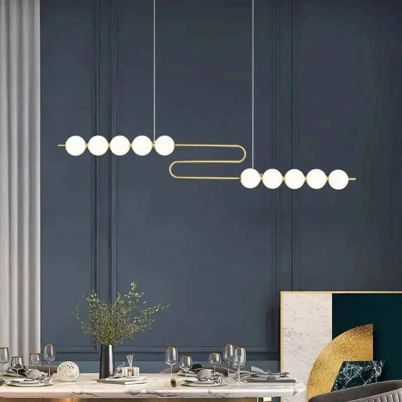 Jewel Globes Kitchen Island Hanging Chandelier-MinimalisticDecor.com