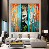 Joker Smile Canvas Wall Art - Exquisite Home Decor-MinimalisticDecor.com