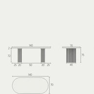 Juego Ceramic Dining Table Set – Sleek, Durable, and Timeless Elegance-MinimalisticDecor.com
