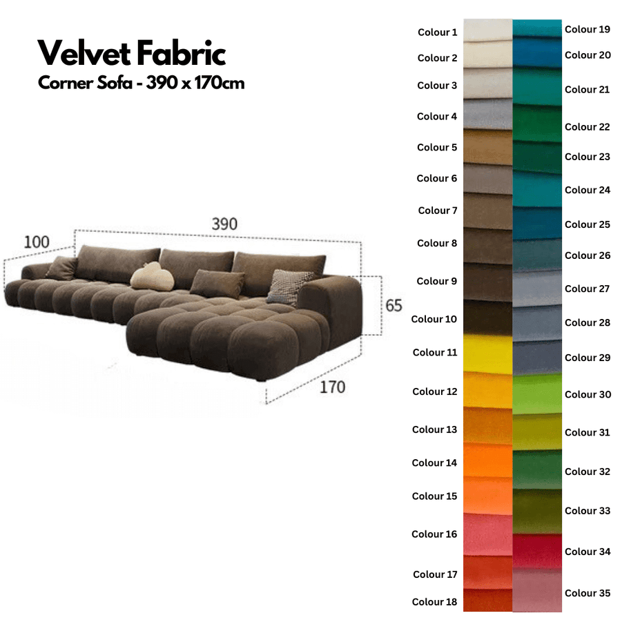 Juego Stretch Puffs Sectional Sofa Set-MinimalisticDecor.com