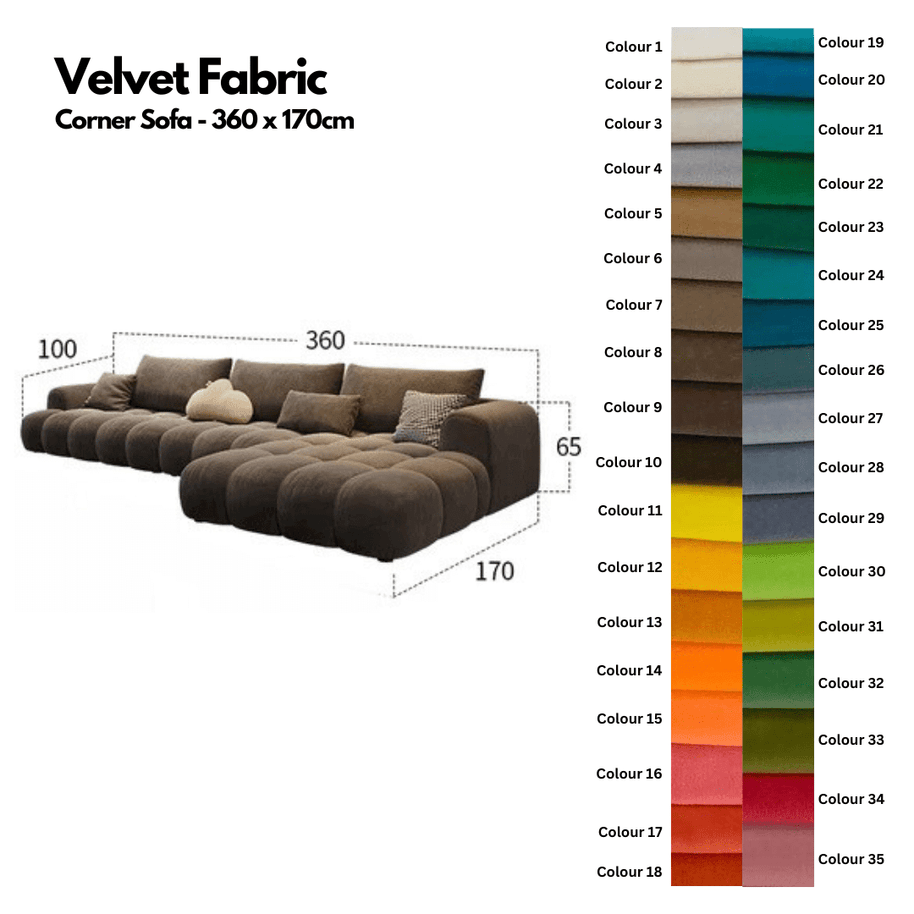 Juego Stretch Puffs Sectional Sofa Set-MinimalisticDecor.com