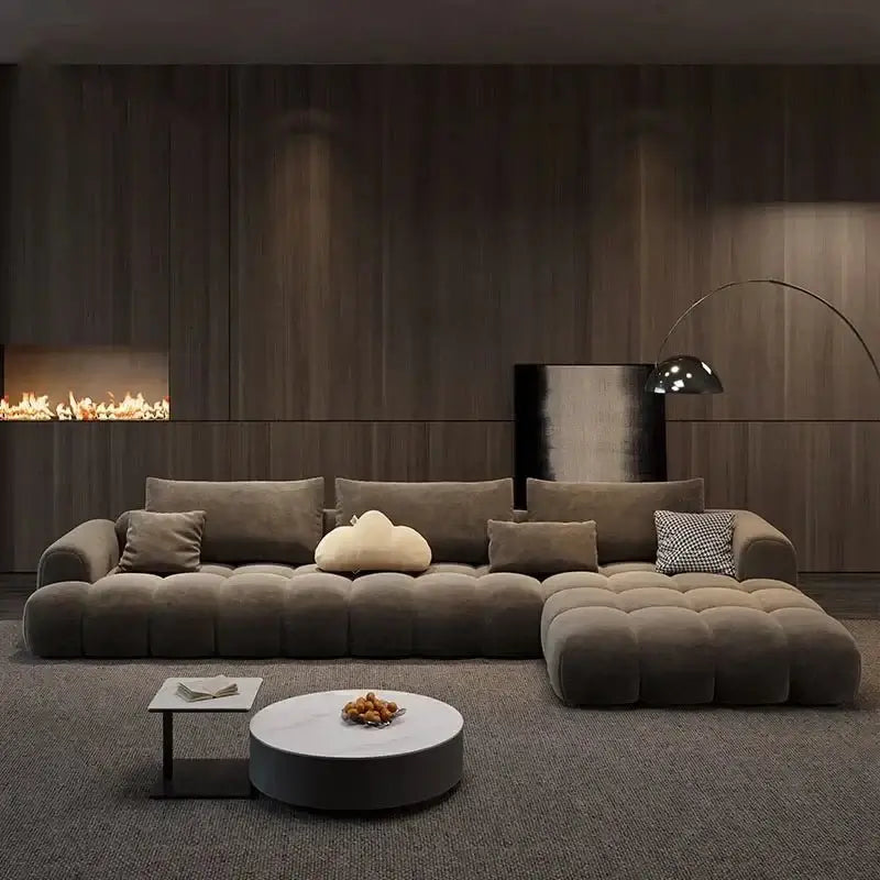 Juego Stretch Puffs Sectional Sofa Set-MinimalisticDecor.com