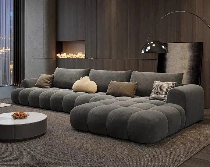 Juego Stretch Puffs Sectional Sofa Set-MinimalisticDecor.com