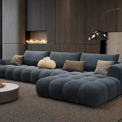 Juego Stretch Puffs Sectional Sofa Set-MinimalisticDecor.com