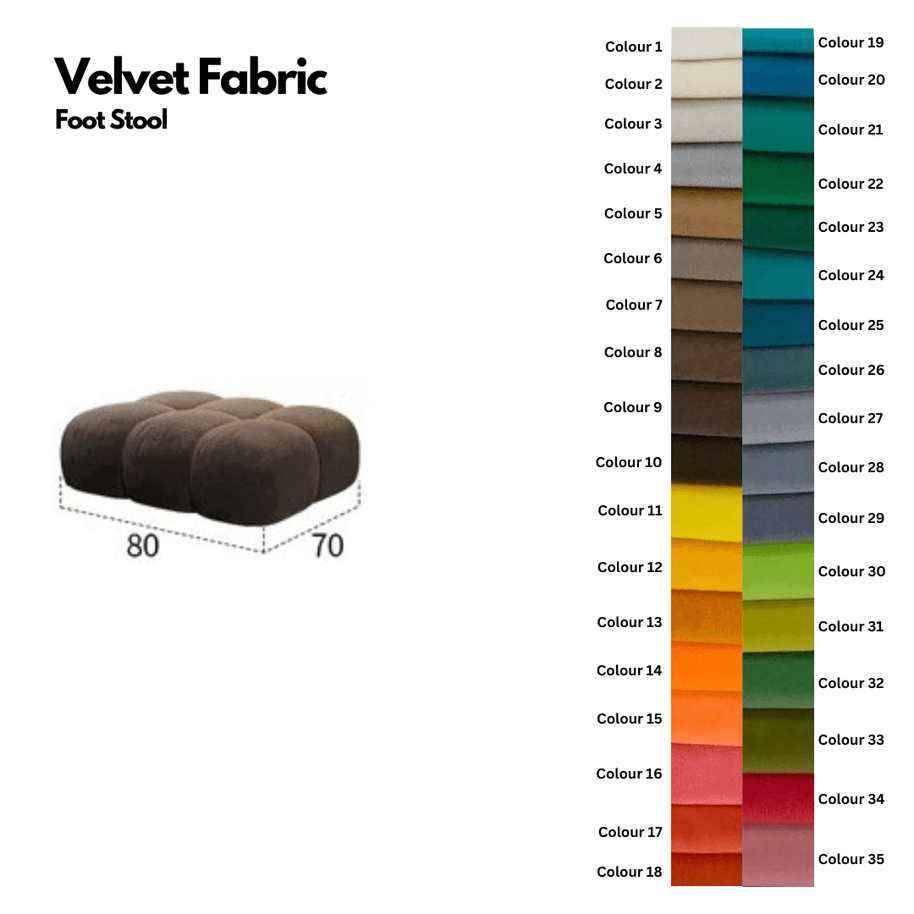 Juego Stretch Puffs Sectional Sofa Set-MinimalisticDecor.com