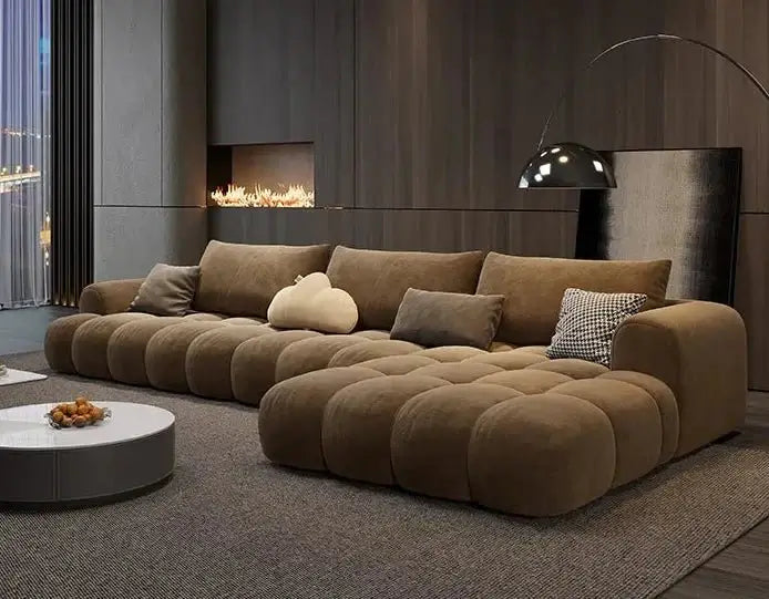 Juego Stretch Puffs Sectional Sofa Set-MinimalisticDecor.com