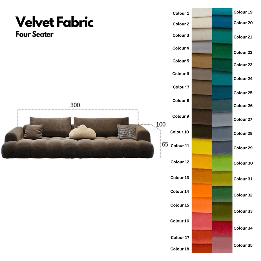 Juego Stretch Puffs Sectional Sofa Set-MinimalisticDecor.com
