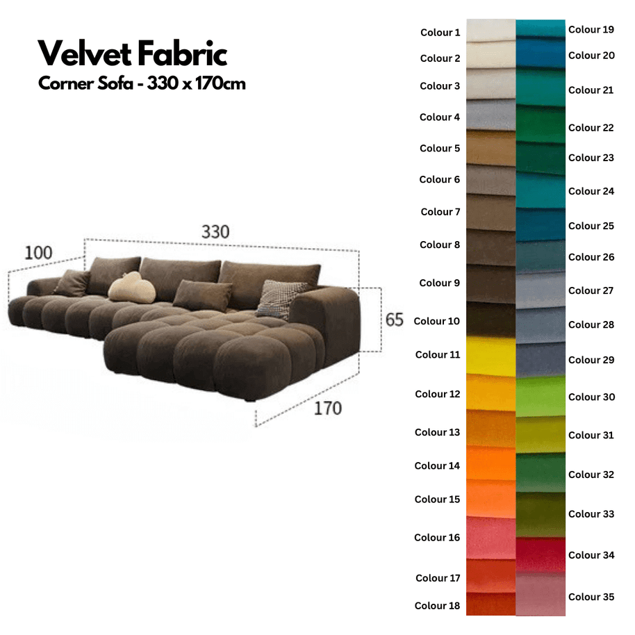 Juego Stretch Puffs Sectional Sofa Set-MinimalisticDecor.com