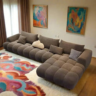 Juego Stretch Puffs Sectional Sofa Set-MinimalisticDecor.com