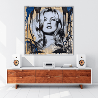 Kate Moss Canvas Wall Art: Banksy-inspired home decor-MinimalisticDecor.com