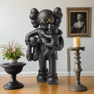 Kaws Clean Slate Black Statue Sculpture-MinimalisticDecor.com