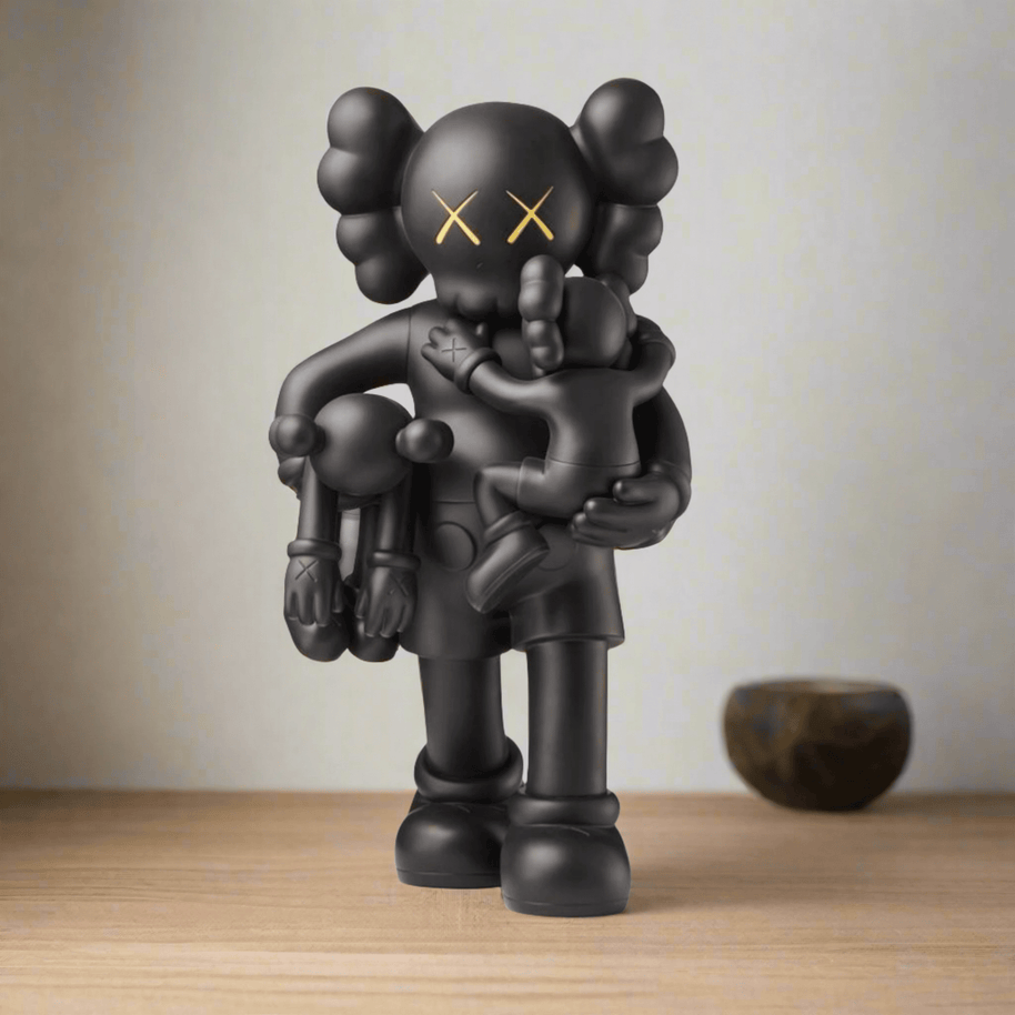 Kaws Clean Slate Black Statue Sculpture-MinimalisticDecor.com