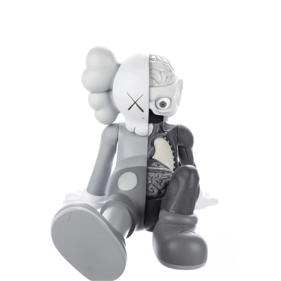 KAWS Companion Resting place Gray Statue-MinimalisticDecor.com
