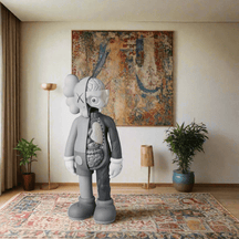KAWS Four Foot Dissected Mix Grey Companion-MinimalisticDecor.com