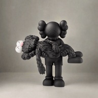 KAWS Gone Black Statue Sculpture-MinimalisticDecor.com
