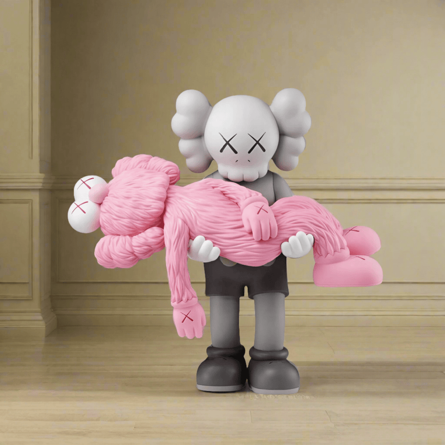 KAWS Gone Pink Statue Sculpture-MinimalisticDecor.com