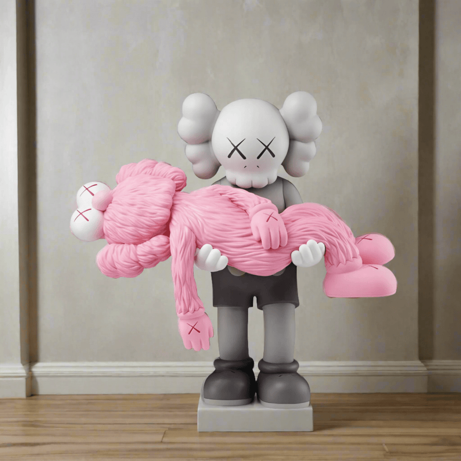 KAWS Gone Pink Statue Sculpture-MinimalisticDecor.com