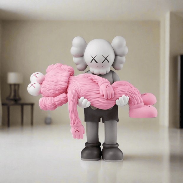 KAWS Gone Pink Statue Sculpture-MinimalisticDecor.com