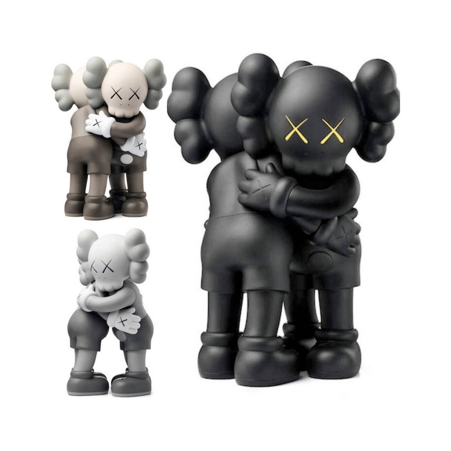 KAWS Hug Together Vinyl Figure Black-MinimalisticDecor.com