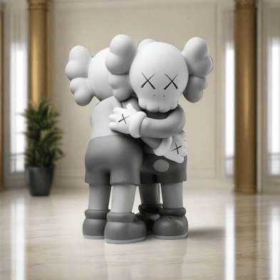 KAWS Hug Together Vinyl Figure Black-MinimalisticDecor.com