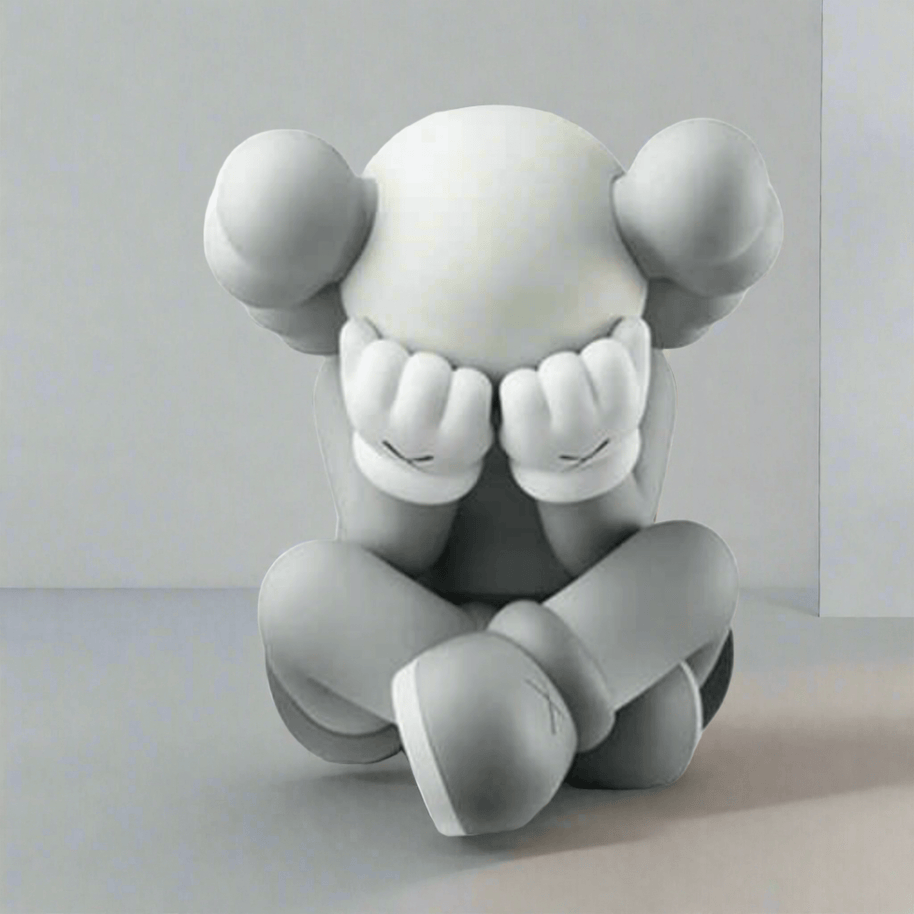 Kaws Seperated Black Statue Sculpture-MinimalisticDecor.com