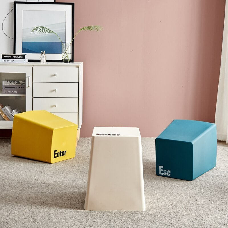 Keyboard Keys Style Bar Stools | Gamer Relaxing Seat Stool Furniture-MinimalisticDecor.com